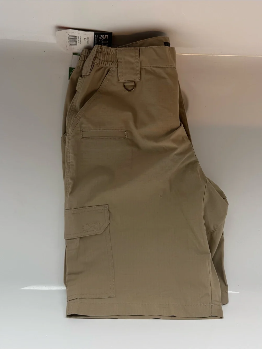 5.11 Tactical Men’s Tan Cargo Shorts - Rugged Multi-Pocket Design
